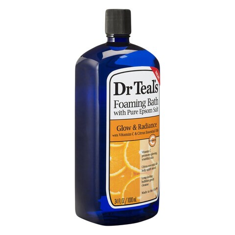 Dr Teal&rsquo;s Glow And Radiance With Pure Epsom Salt Foaming Bath 1L