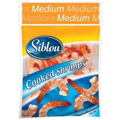 Buy Siblou Medium Cooked Shrimps 250g in UAE