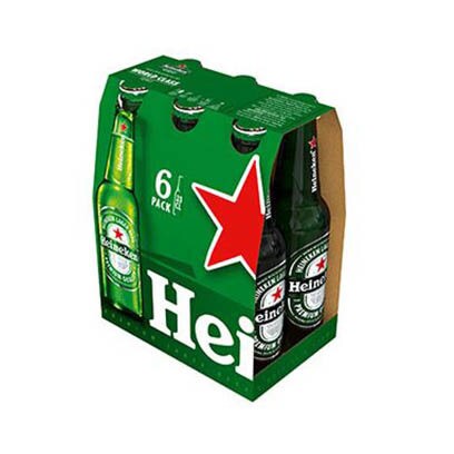 Heineken Beer Bottle 33CL X6