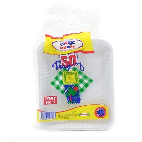 Awafi Rectangle Tray 50 Pieces Price In Saudi Arabia Carrefour Saudi Arabia Supermarket Kanbkam