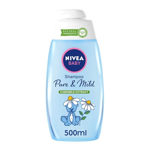 NIVEA Baby Bath Shampoo, Pure &amp; Mild Camomile Extract, 500ml