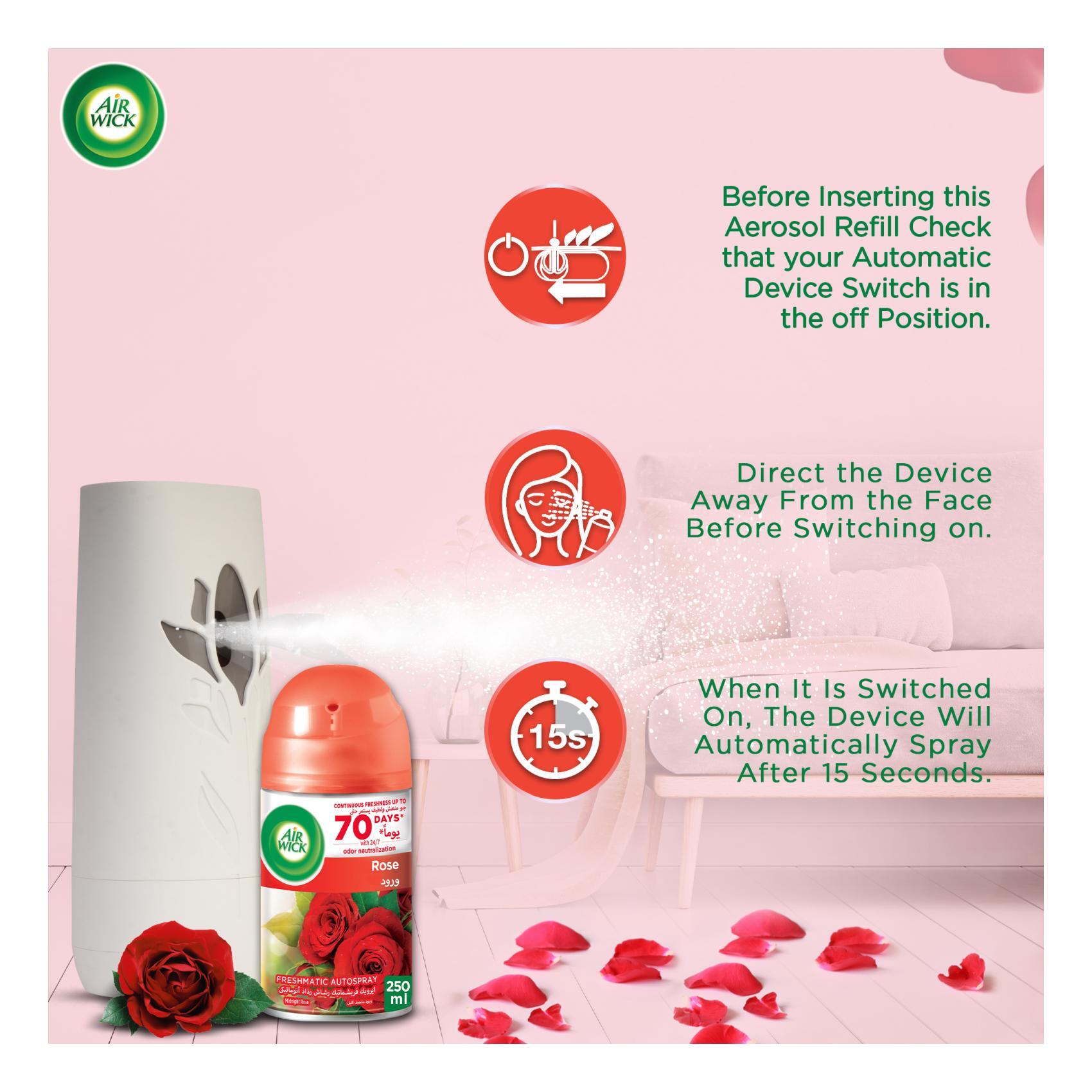 Buy Air Wick Midnight Rose Freshmatic Max Refill 250ml Online - Shop  Cleaning & Household on Carrefour UAE