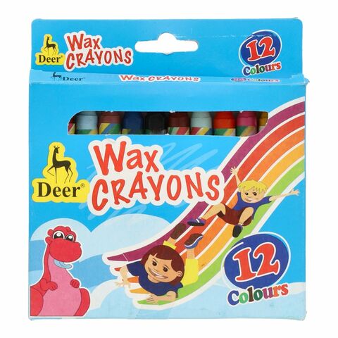 Deer Wax Crayons 12 Pcs