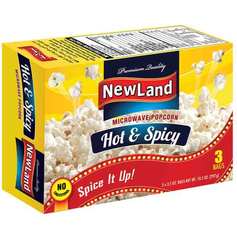Newland Microwave Popcorn Hot And Spicy 297 Gram