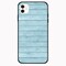 Theodor Apple iPhone 12 Mini 5.4 inch Case Light Blue Wood Flexible Silicone