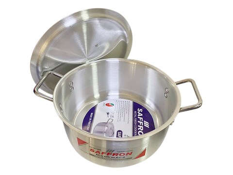 Heavy Metal Finish Easy To Clean Light Weight Sonex Home Kitchen Saffron Cooking Pot 3 Pcs Set 6x8 Size 31/33/36 Cm With Heavy Durable Lid And Handles Original Made In Pakistan
