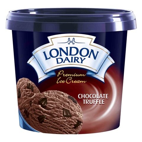 Buy London Dairy Chocolate Truffle Premiun Ice Cream 1L in UAE