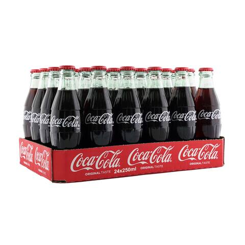 Buy Coca cola soft drink 250 ml x 24 pieces Online  Shop Beverages on