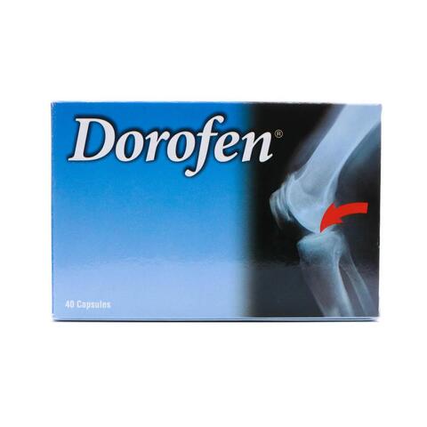 Dorofen Capsules helps  treatment of osteoarthritis of knees, hips, shoulders, vertebral column or any other joint 40 caps
