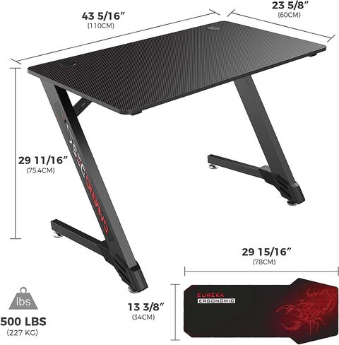 Eureka store gaming desk