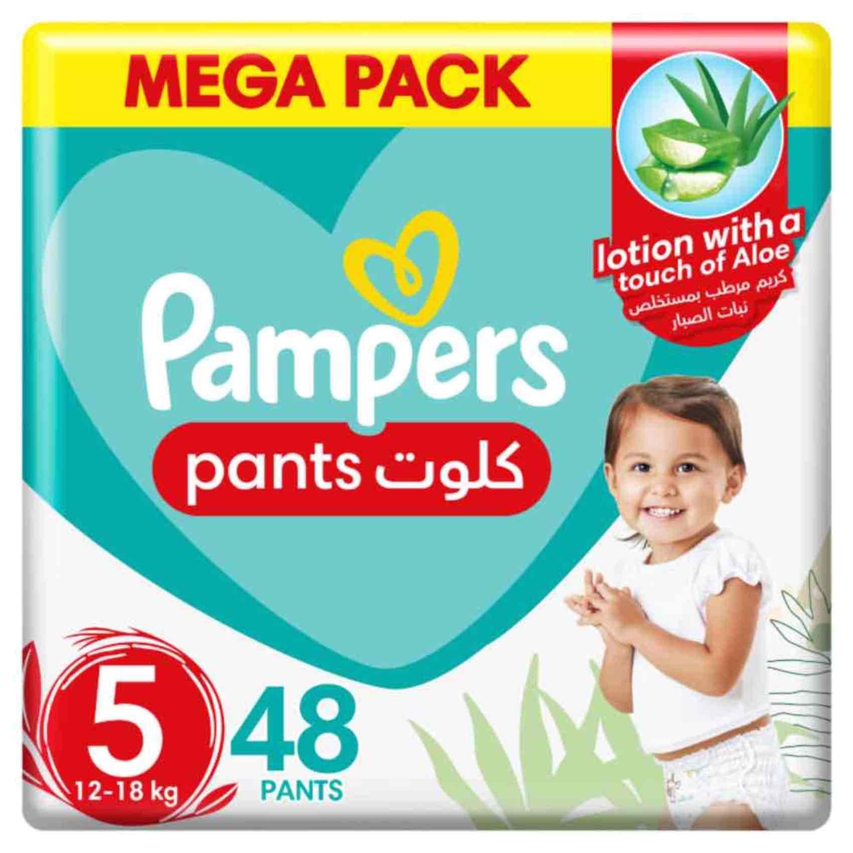 Buy Pampers Baby-Dry Pants Diapers With Aloe Vera Lotion Size 5