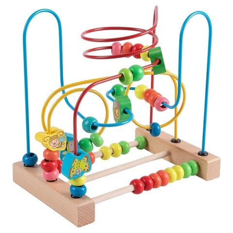 Wooden bead 2024 activity toy