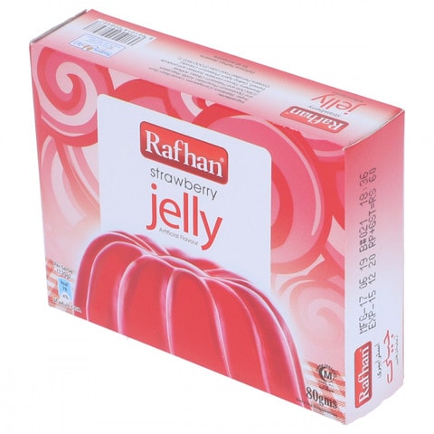 Buy Rafhan Dessert Strawberry Jelly 80 gr Online | Carrefour Pakistan