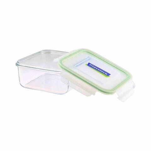 Glasslock Square Food Container With Lid Clear 1.2L
