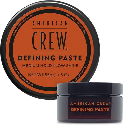 American Crew Defining Paste With Medium Hold &amp; Low Shine, Gifts For Men, For Thickening &amp; Texture, Matte Finish, Hair Styling Wax For Men, 85g