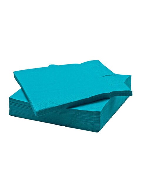 اشتري 50 قطعة من المناديل الورقية لون أزرق 40 cm في السعودية