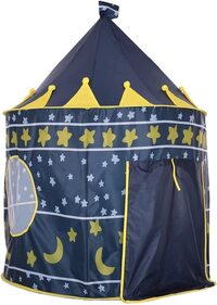 Kids Play Tent &amp; Carrying Case &amp; Children Castle Playhouse for Girls &amp; Boys, Indoor &amp; Outdoor Use(blue)