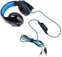 KOTION G2000 Gaming Headphone Headset Stereo Bass Over-ear Headband Mic PC Blue