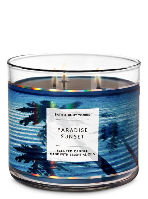 Buy Bath  Body Works- Paradise Sunset 3-Wick Candle, 411 GM in UAE