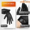 Zalcoon Vinyl Exam Gloves (Extra Large), Black, Latex-Free, Powder-Free, Disposable Gloves, for Medical, Cleaning, Food Service, 4 mil - 100 Pieces