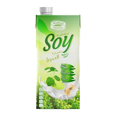 Saudia soya milk vanilla flavored 1 L