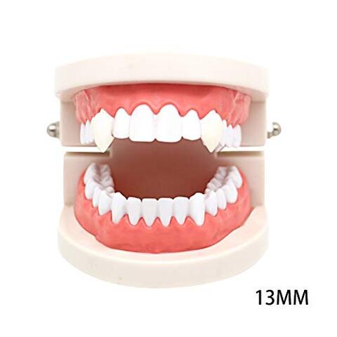 Ithermometer Vampire Teeth Cosplay Dentures Halloween Party Props Fangs (13mm Box + 15mm Box + 17mm Box + 19mm Box)
