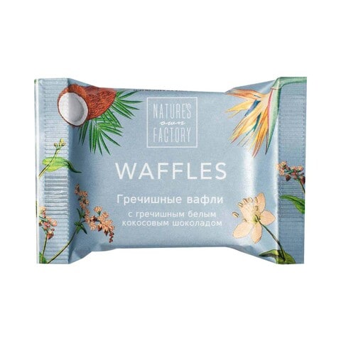Natures Own Factory Buckwheat Wafers With White Chocolate And Coconut 20g