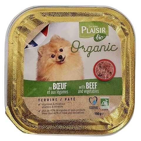 Les Repas Plaisir Organic Terrine With Beef And Vegetable Dog Food 150g