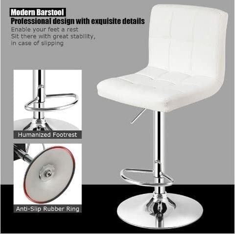 Adjustable deals white stool