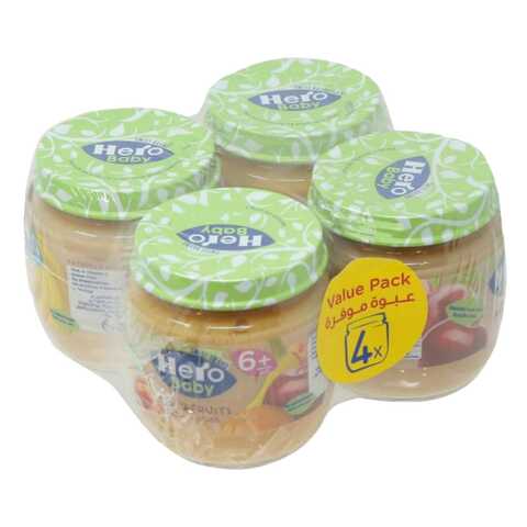 Hero Baby Apple Compote 130g With Banana Compote 130g And Mango And ...