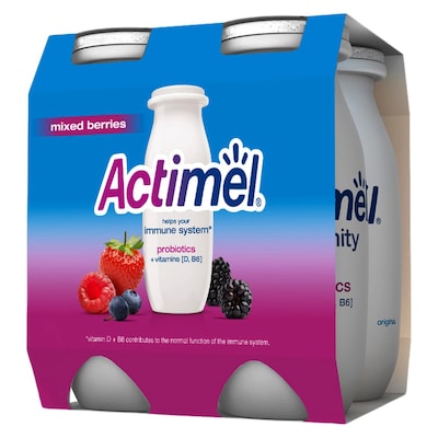 Functional drink ACTIMEL pomegranate in packing, 8x100g - Delivery