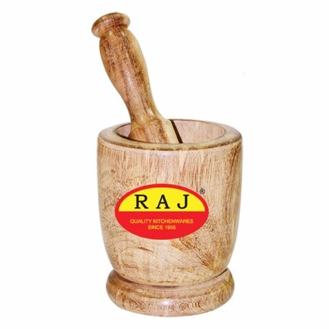 Raj Wooden Mortar 10cm