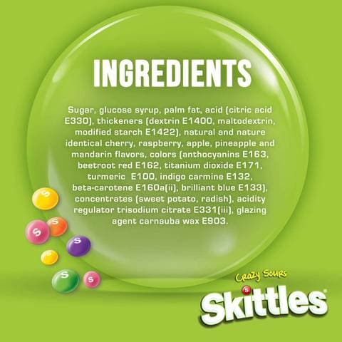 Skittles Crazy Sours Candy 38g