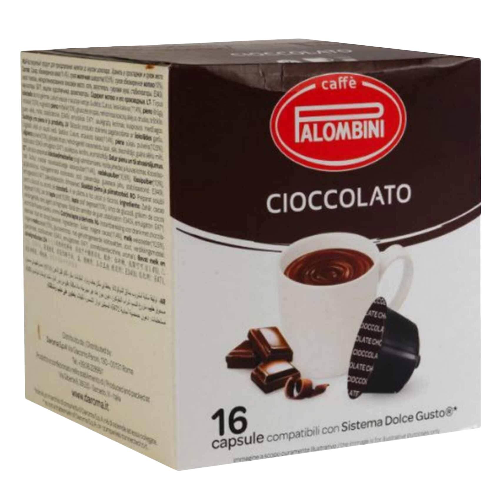 Buy Palombni Coffee Capsules Dolce Gusto Chocolate 14 Gram 16 Pieces Online  - Shop Beverages on Carrefour Jordan