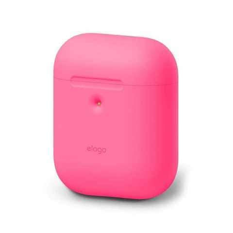 Elago - 2nd Generation Airpods Silicone Case - Neon Hot Pink