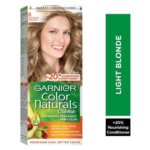 Garnier Color Naturals Creme Nourishing Permanent Hair Colour 8 Light Blonde