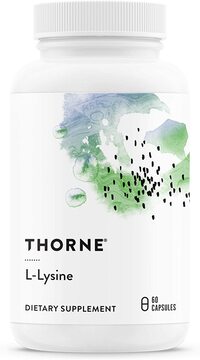 Thorne Research- L-Lysine, 500Mg Lysine, Essential Amino Acid, Supports Immune Function, Bone Health, Skin Integrity, Wound Healing And Collagen Formation, 60 Capsules