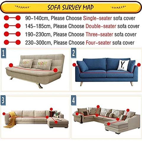 DEALS FOR LESS - 4 Seater Sofa Cover, Stretchable Couch Slipcover, Arm chair cover, furniture protector from Pets, Dogs, Cats, Kids mess for living room, Bedroom, Rhombs  Design