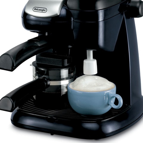 DeLONGHI BCO320T Combination Coffee/Espresso Machine, Black/Silver