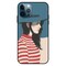Theodor Apple iPhone 12 Pro Max 6.7 Inch Case Red Colour Dress Girl Flexible Silicone Cover