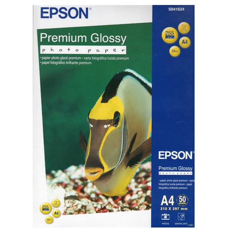 Epson A4 Premium Glossy 50 Photo Papers White