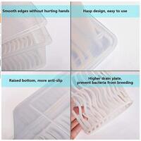 Aiwanto 4Pcs Storage Box With Lid Storage Basket Small Box With Water Filter