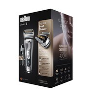 Braun Series 9 Electric Shaver 9390cc - Syncro Sonic Technology - 5 Specialized Shaving Elements including Clean &amp; Charge System - 10D Flex Head