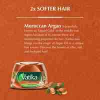 Dabur Vatika Naturals Moroccan Argan Soft And Silky Hair Cream Brown 140ml