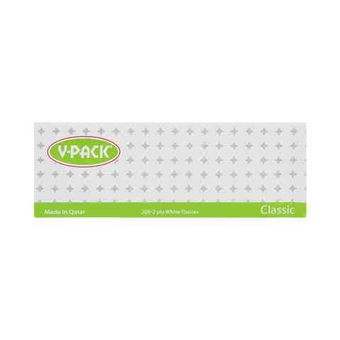 V-Pack Classic Soft Facial Tissue 2Ply&times;200Sheets
