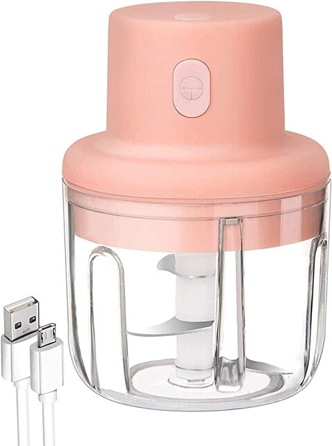 100/250ml Mini USB Wireless Electric Garlic Masher Press Mincer Vegetable  Chili Meat Grinder Food Chopper Kitchen Tools (Color : Pink, Size : 250ml):  Buy Online at Best Price in UAE 