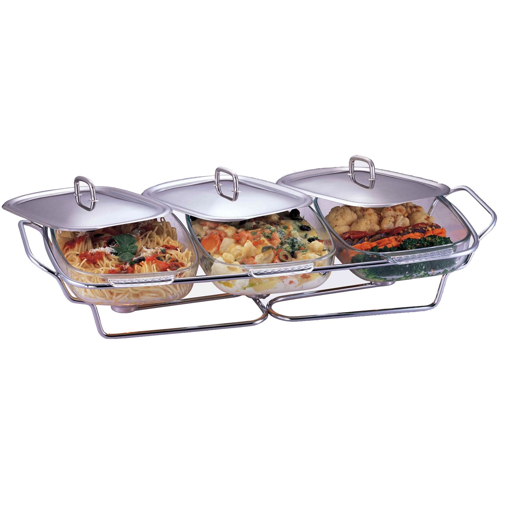 Buy Food Warmer With 3 X 1.5 Lts Pyrex Bowls Online Shop Home