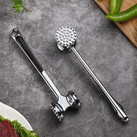 8.9''Steak Mallet Meat Tenderizer Hammer Dual-Sided Heavy Duty Meat Pounder  Tool