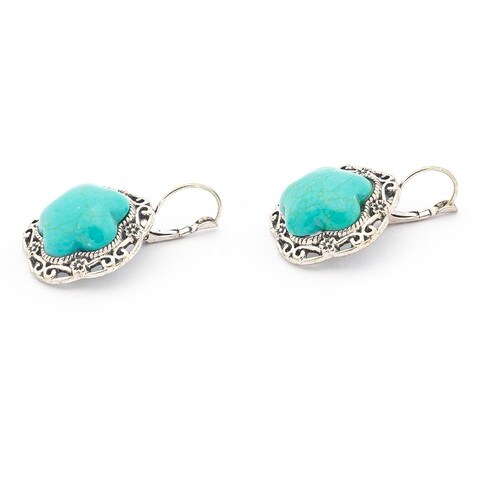 Tanos - Fashion Antiques Earring Flower Design.
