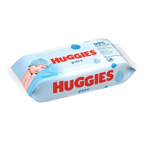 Huggies Pure Wet Wipes 56 Count
